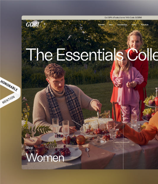 Nous avons obtenu une "Mention Honorable" sur Awwwards !