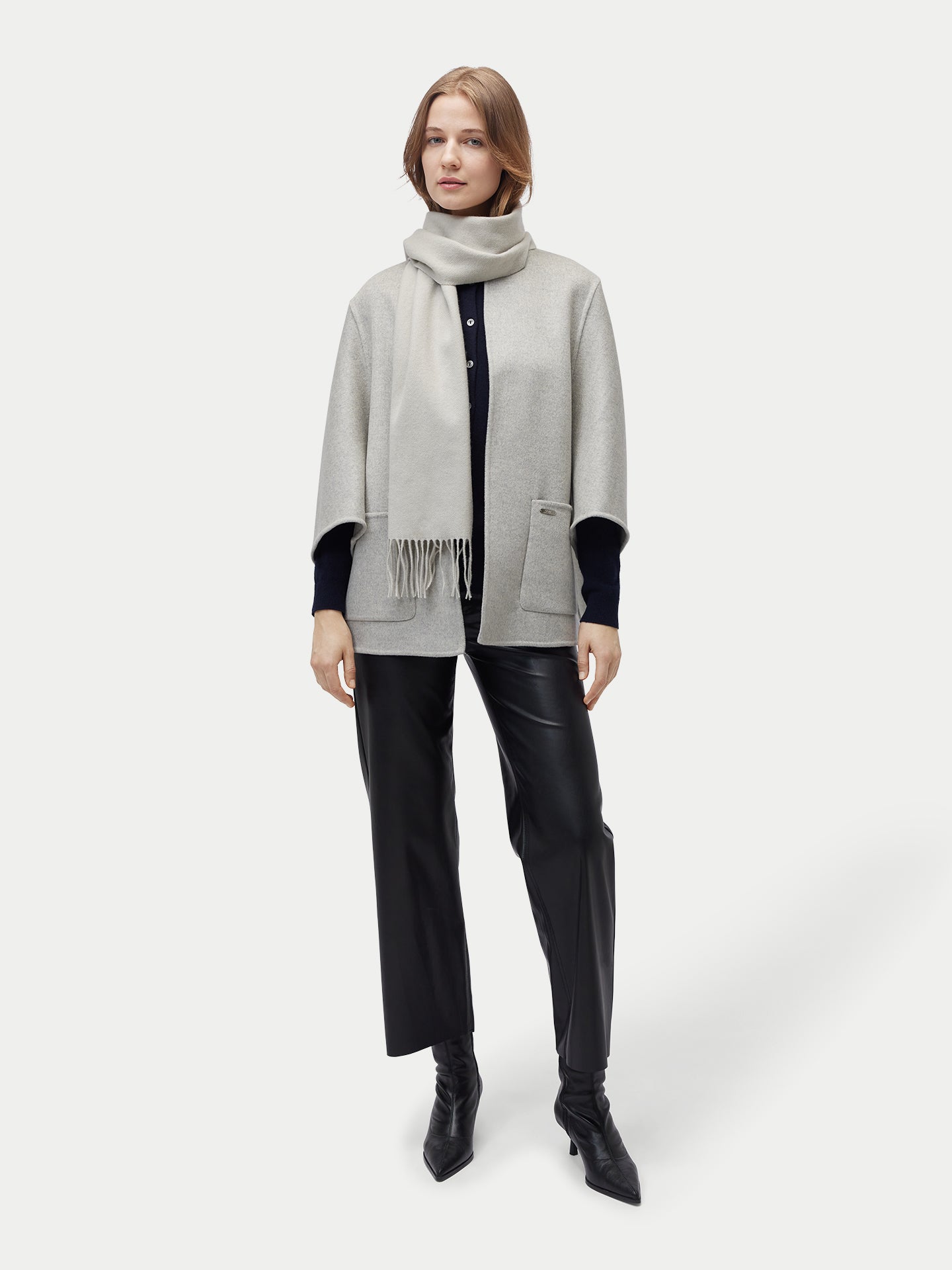 Écharpe tissée en cachemire pur