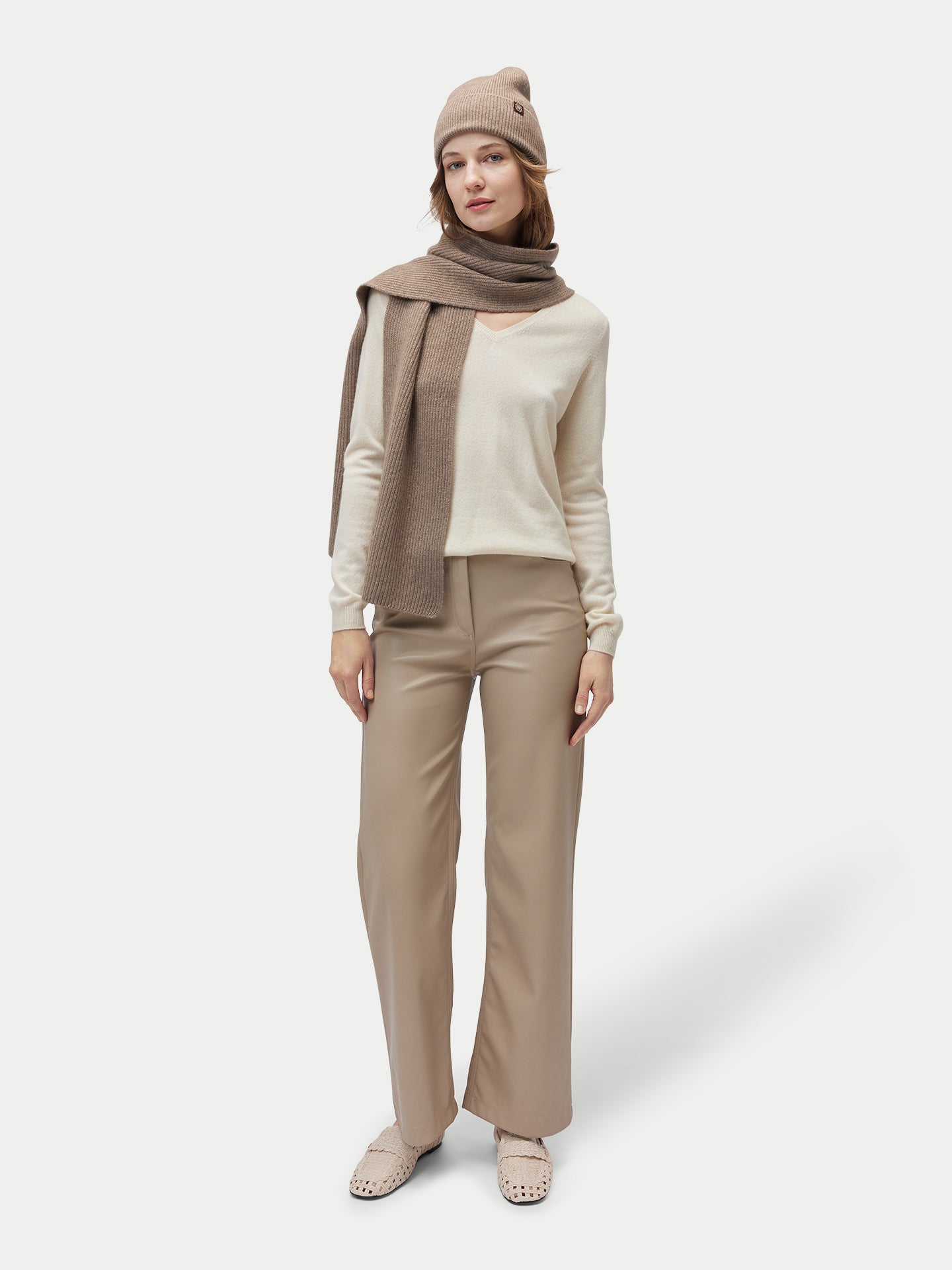 Écharpe en tricot de pêcheur Couleur Organique