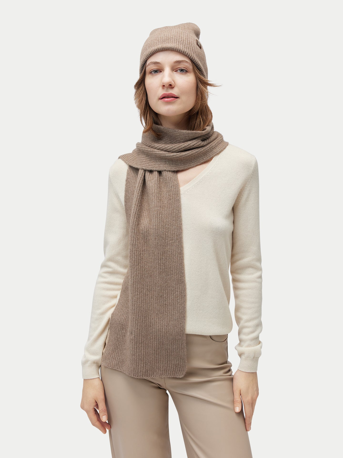 Écharpe en tricot de pêcheur Couleur Organique