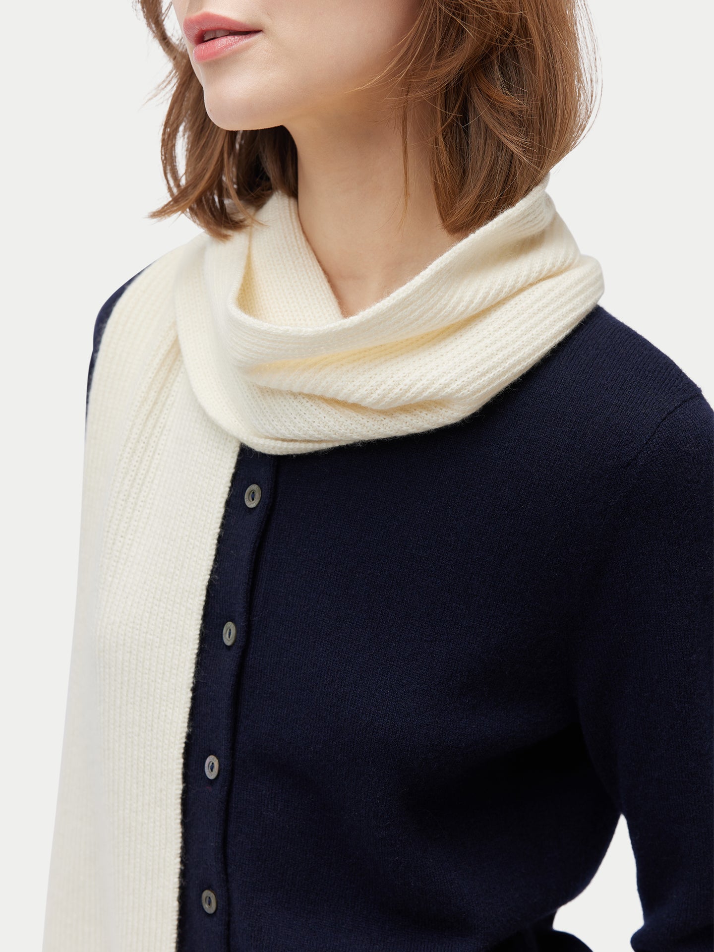 Écharpe en tricot de pêcheur