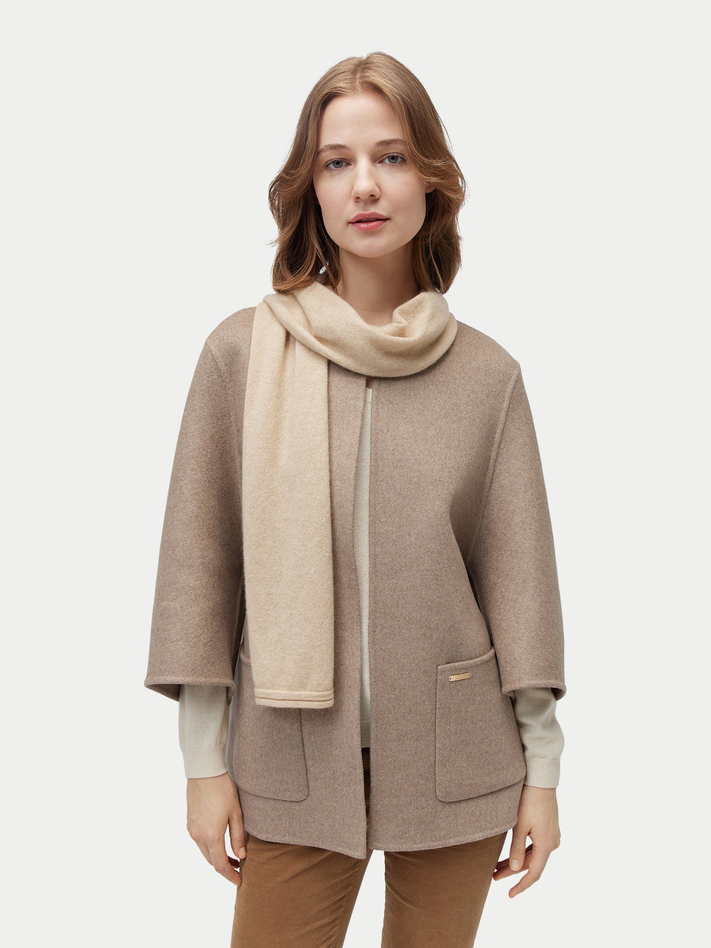 Écharpe en jersey de cachemire Couleur Organique