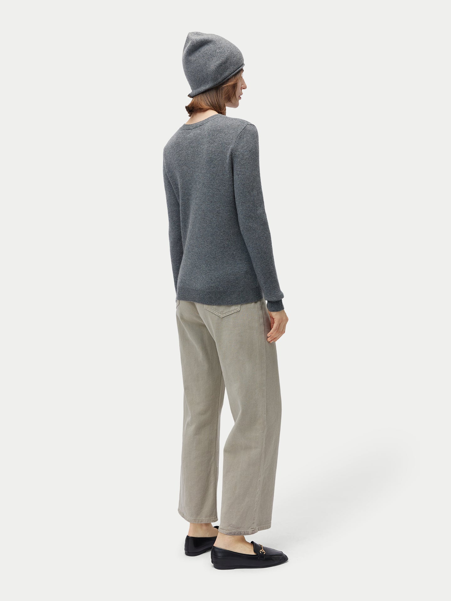 Ensemble pull et bonnet en cachemire