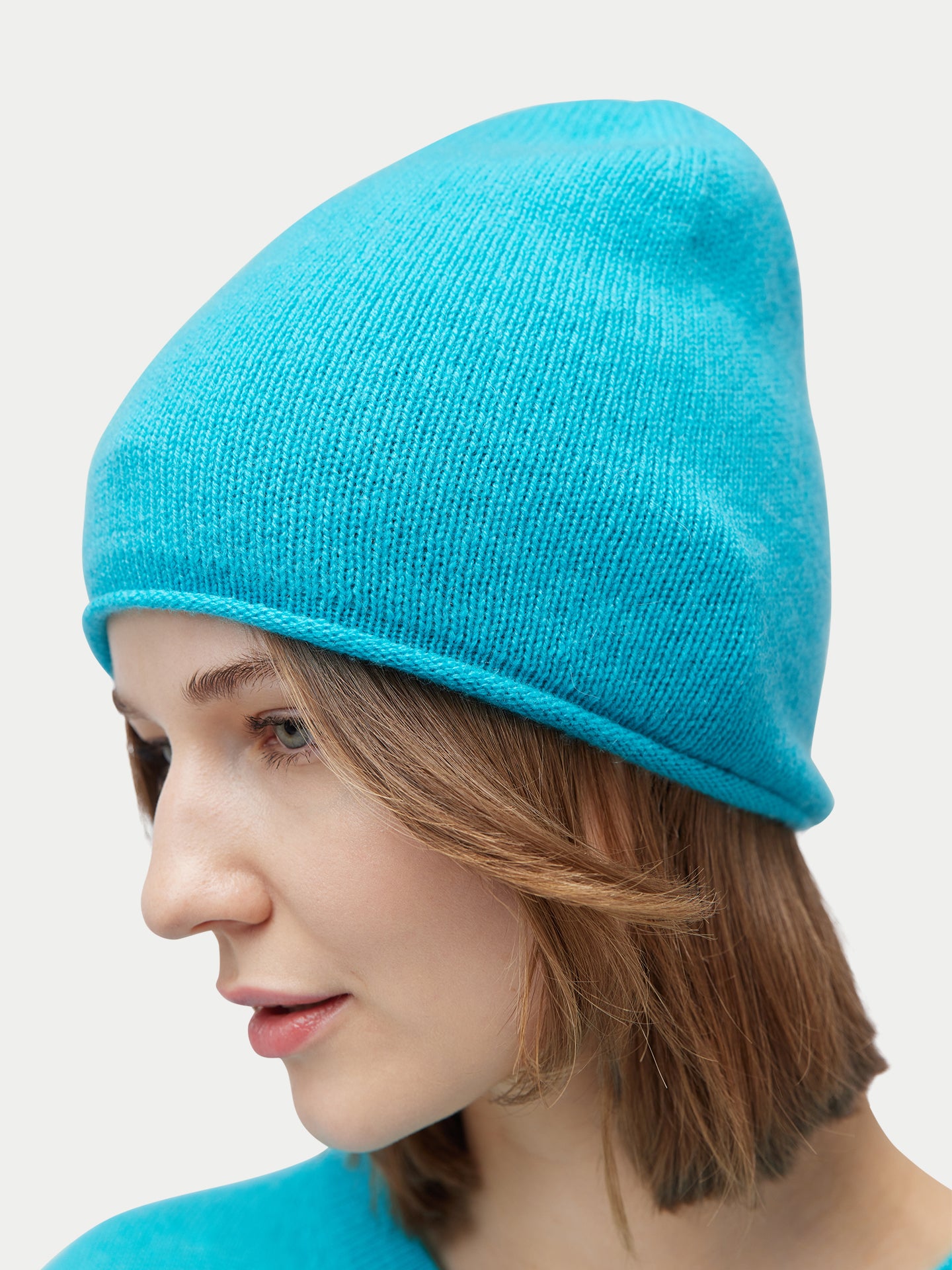 Ensemble pull et bonnet en cachemire