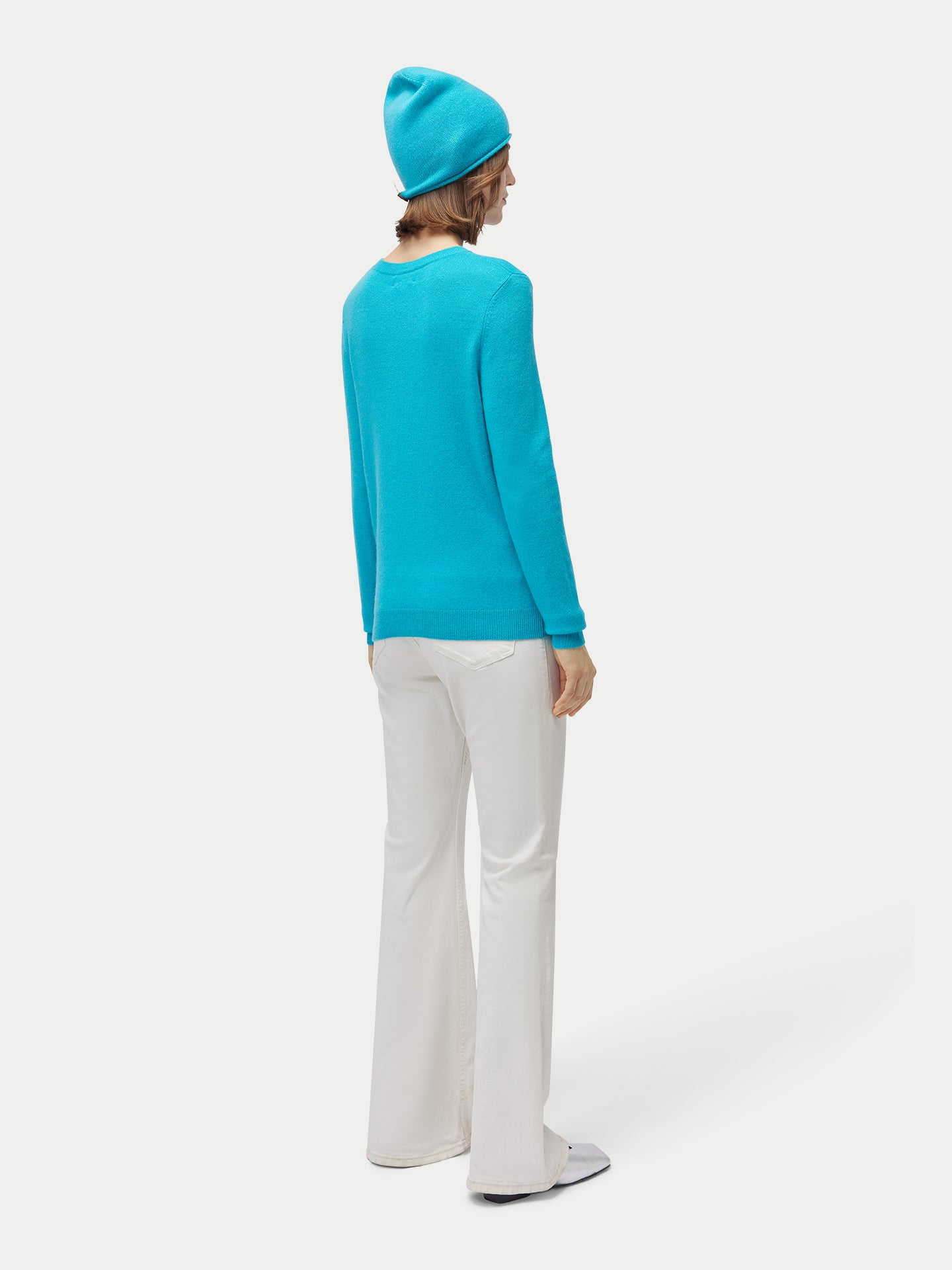 Ensemble pull et bonnet en cachemire