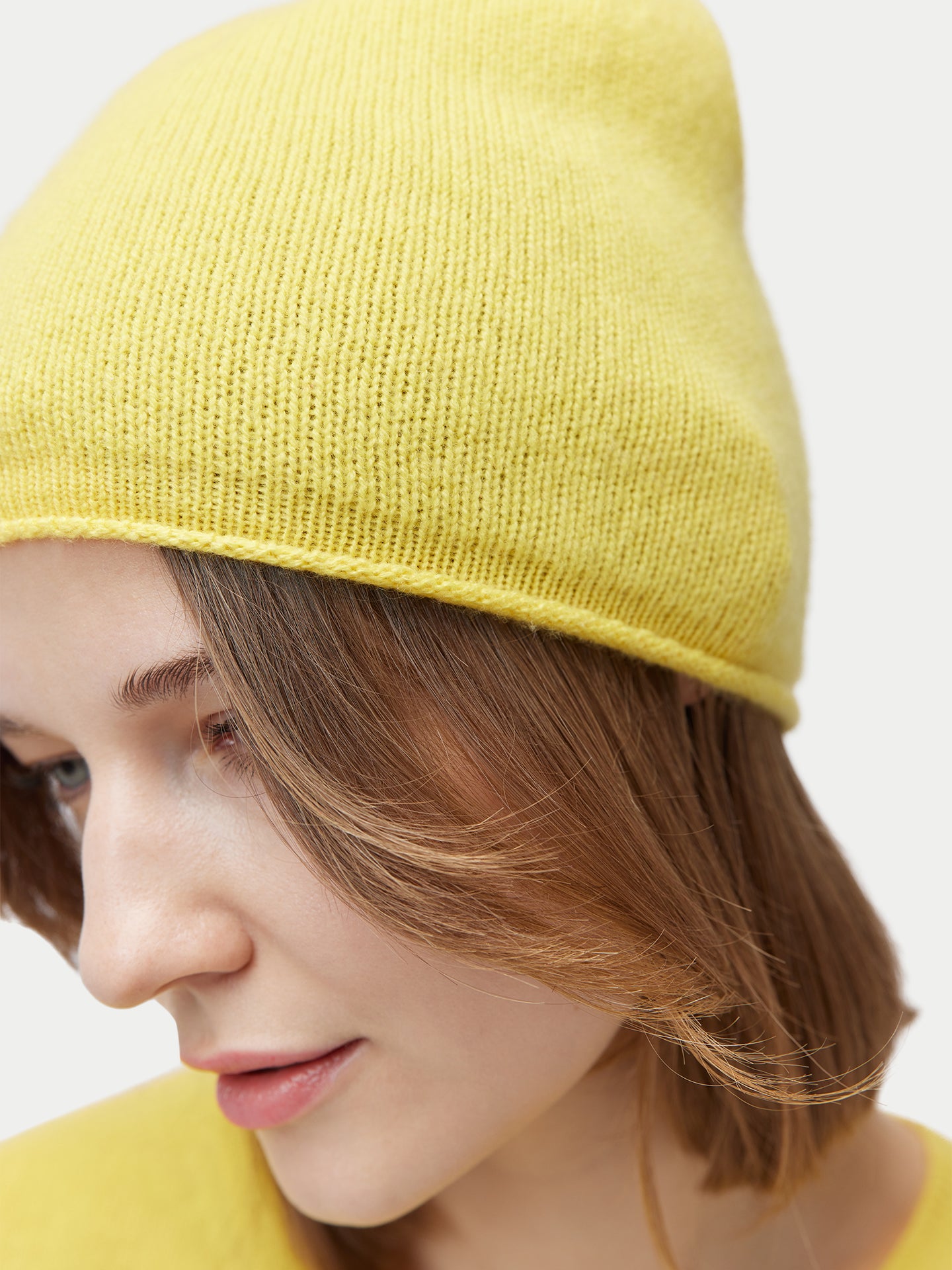 Ensemble pull et bonnet en cachemire