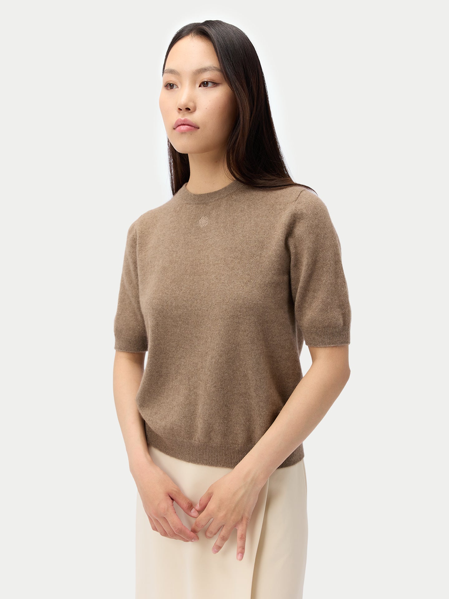 Pull en Cachemire Décontracté Pour Femme Couleur Organique