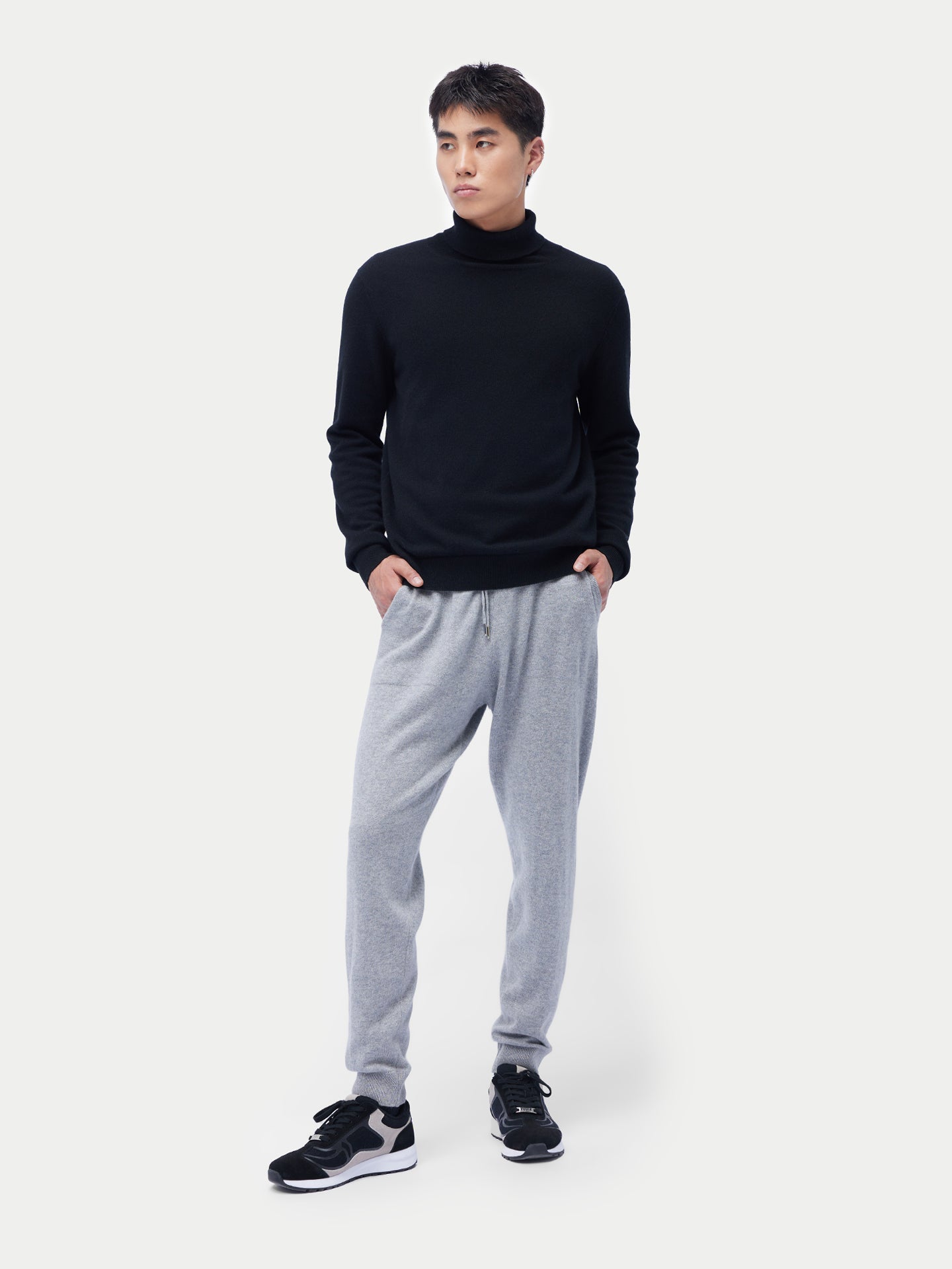 Pull col roulé en cachemire Essential pour hommes