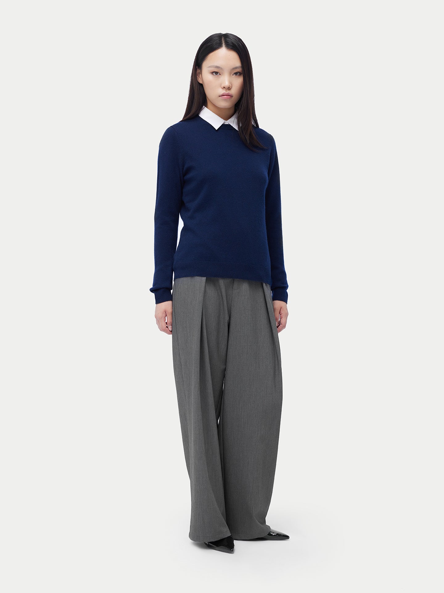 Pull col rond en cachemire Essential pour femmes