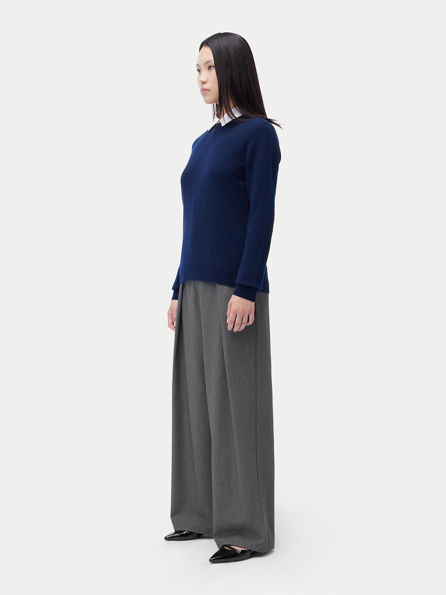 Pull col rond en cachemire Essential pour femmes