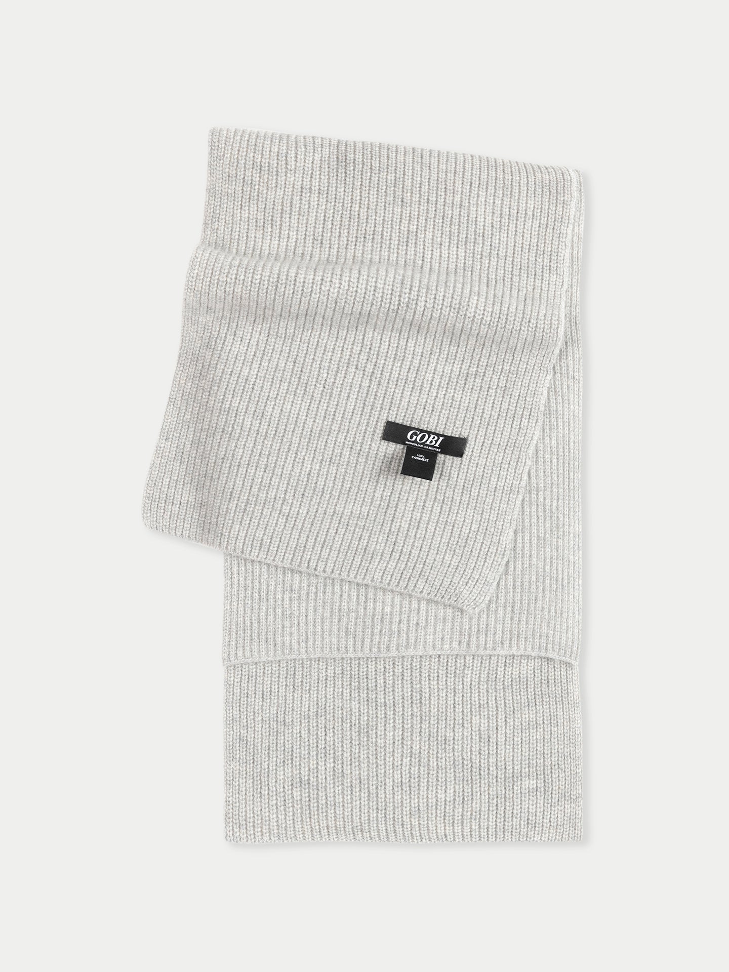 Echarpe en tricot de pêcheur en cachemire Gris - Gobi Cashmere