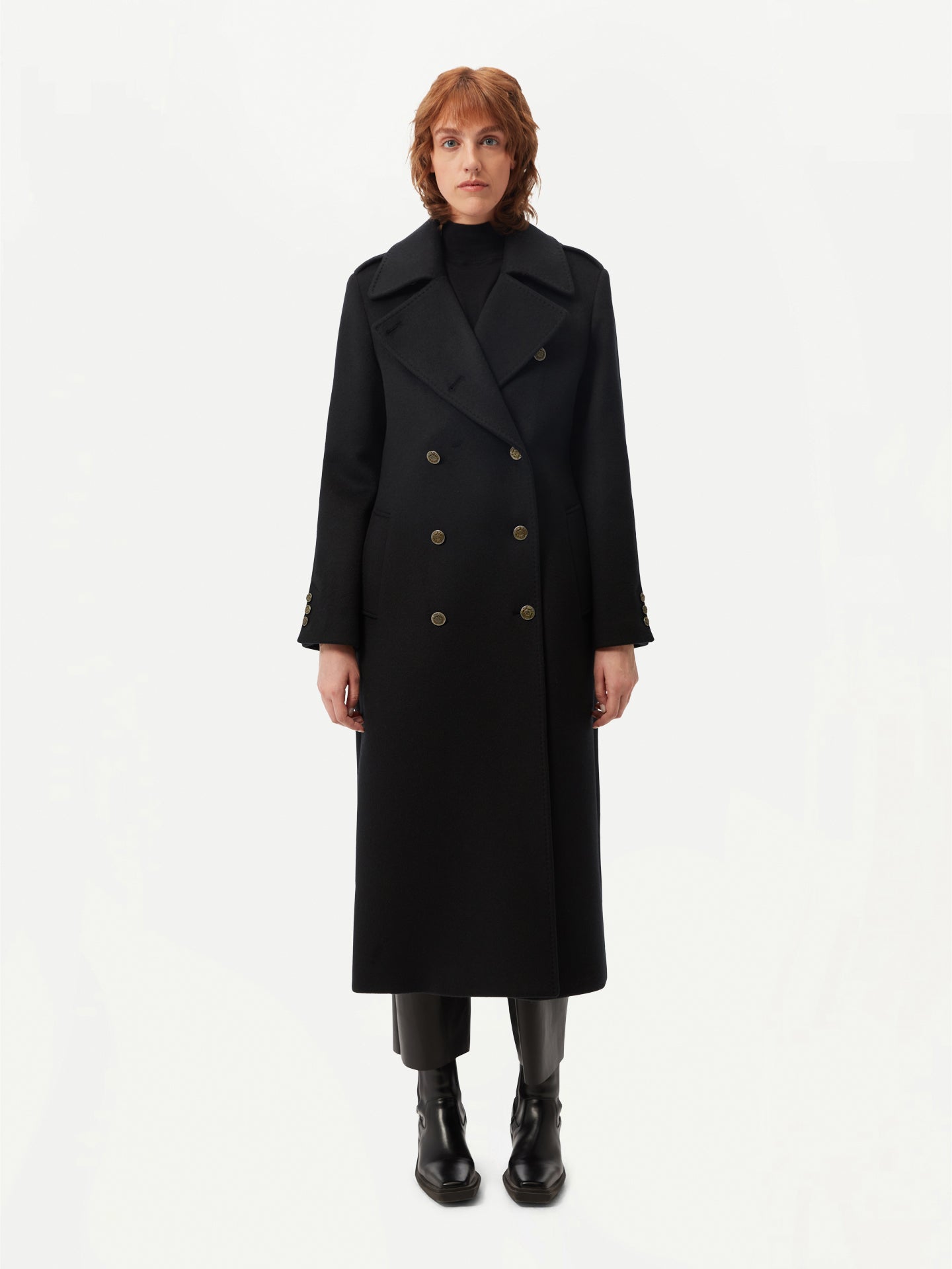 Manteau en cachemire à double boutonnage - GOBI Collection Country-Chic - Gobi Cashmere