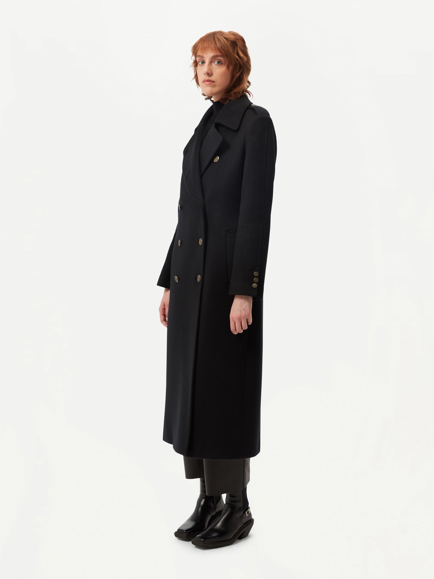 Manteau en cachemire à double boutonnage - GOBI Collection Country-Chic - Gobi Cashmere