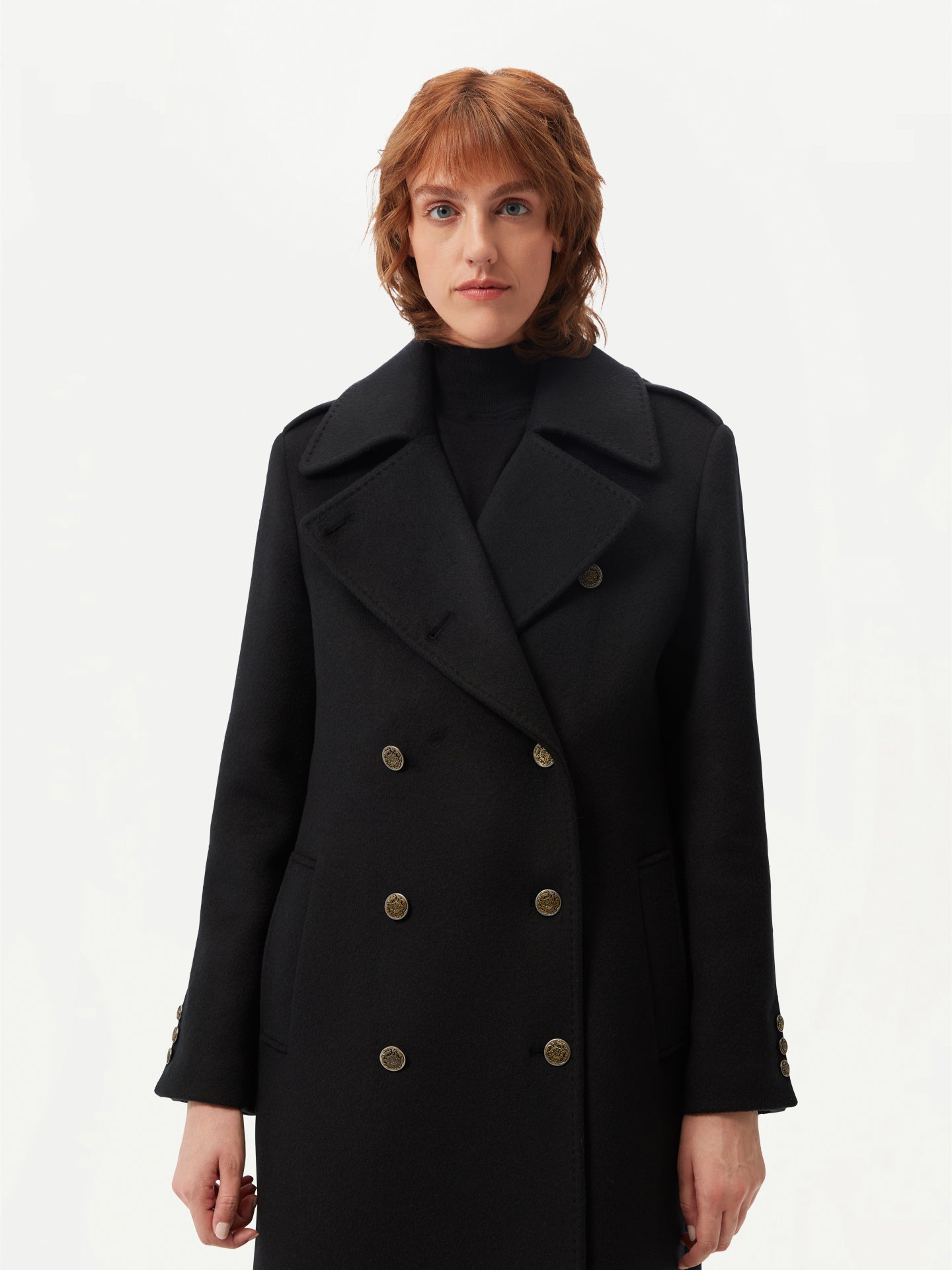 Manteau en cachemire à double boutonnage - GOBI Collection Country-Chic - Gobi Cashmere