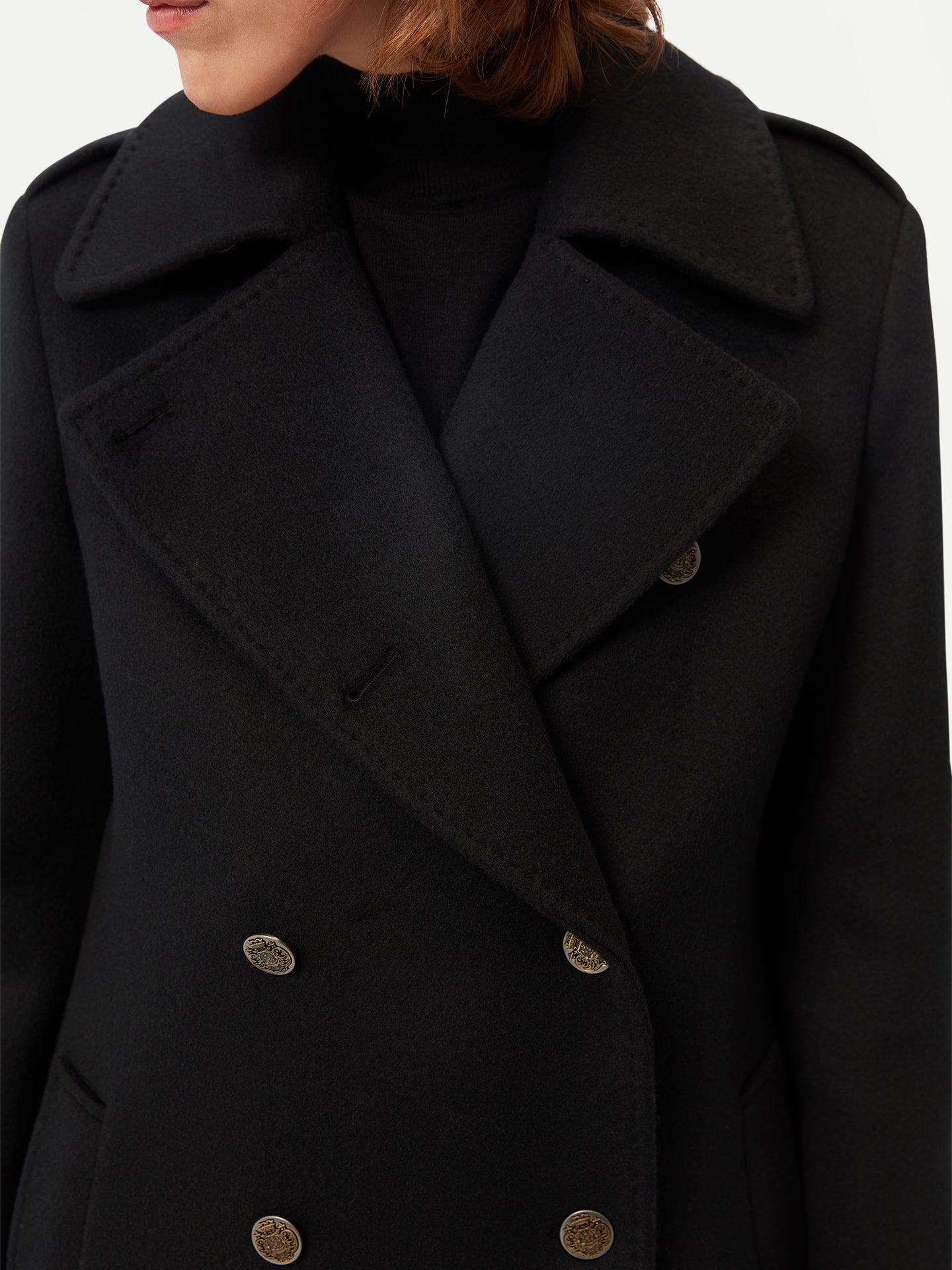 Manteau en cachemire à double boutonnage - GOBI Collection Country-Chic - Gobi Cashmere