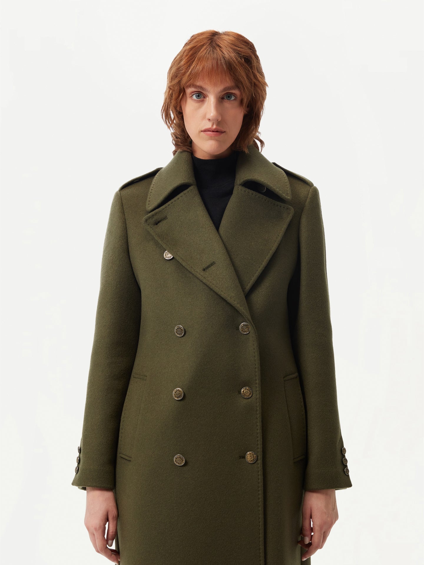 Manteau en cachemire à double boutonnage - GOBI Collection Country-Chic - Gobi Cashmere