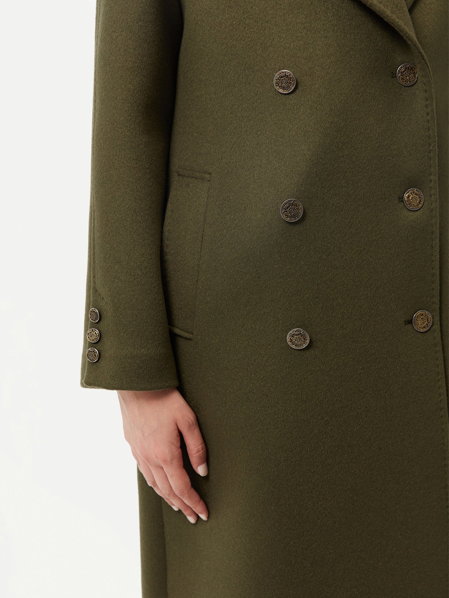 Manteau en cachemire à double boutonnage - GOBI Collection Country-Chic - Gobi Cashmere