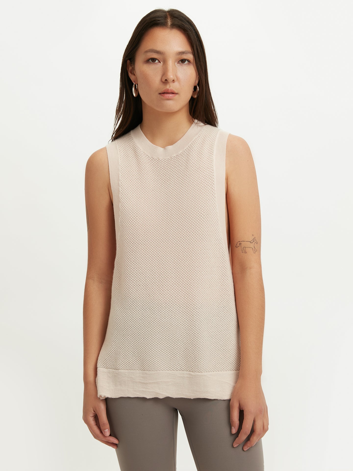 Haut en cachemire de soie rose - Gobi Cashmere