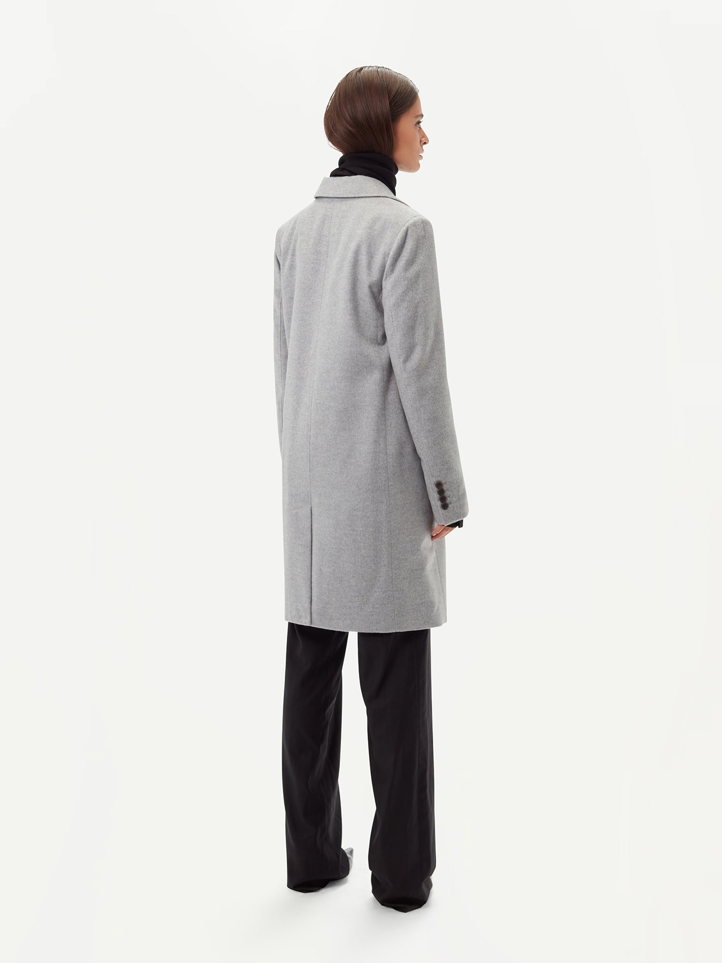 GOBI Manteau en cachemire pour femme -G.Spina Gris - Gobi Cashmere