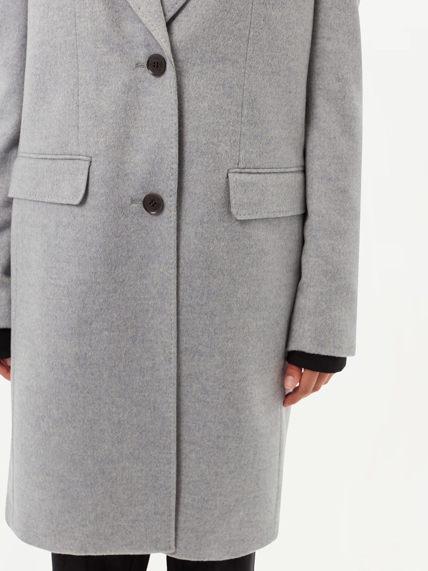 GOBI Manteau en cachemire pour femme -G.Spina Gris - Gobi Cashmere