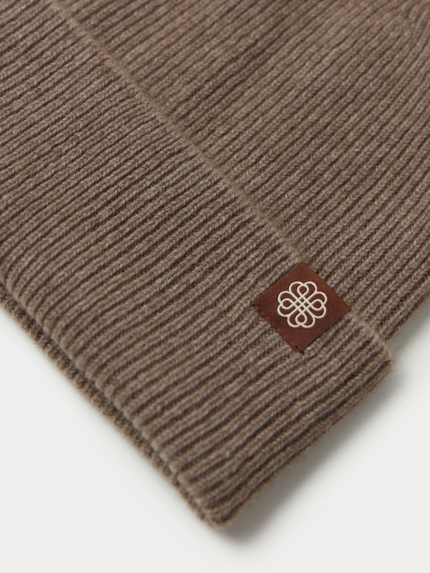 Bonnet en tricot côtelé en cachemire Couleur Organique