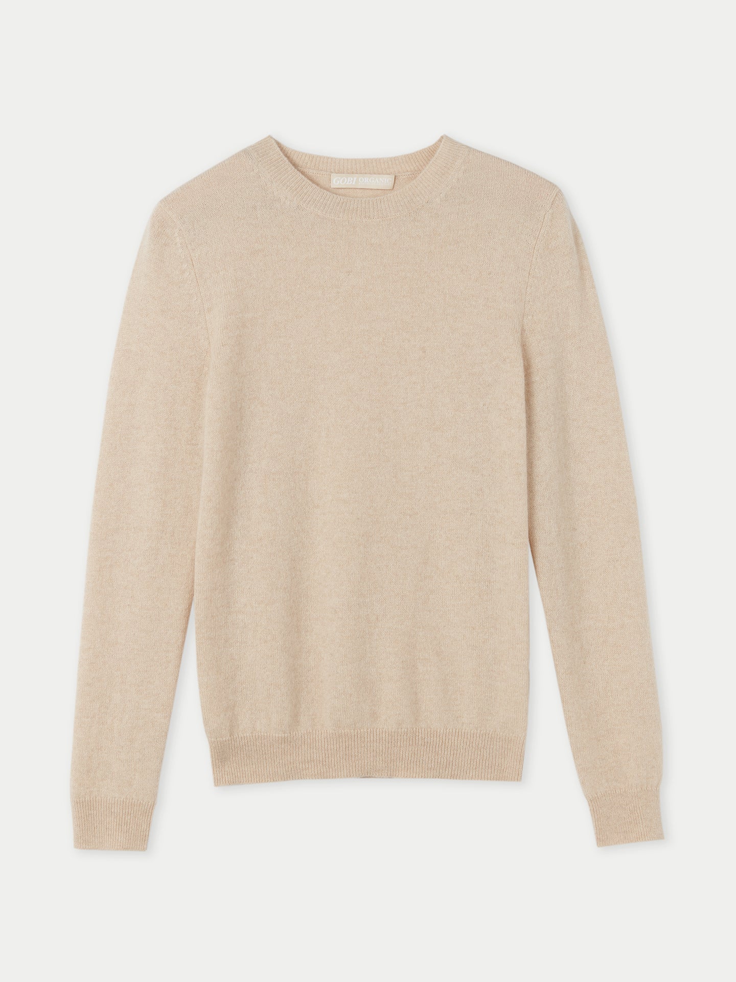 Cachemire léger pour femme Poids Basique Col Rond Taupe - Gobi Cashmere