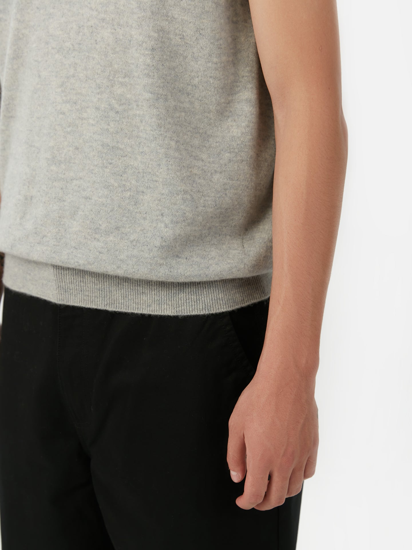 Gilet en cachemire pour homme couleur Gris - Gobi Cashmere