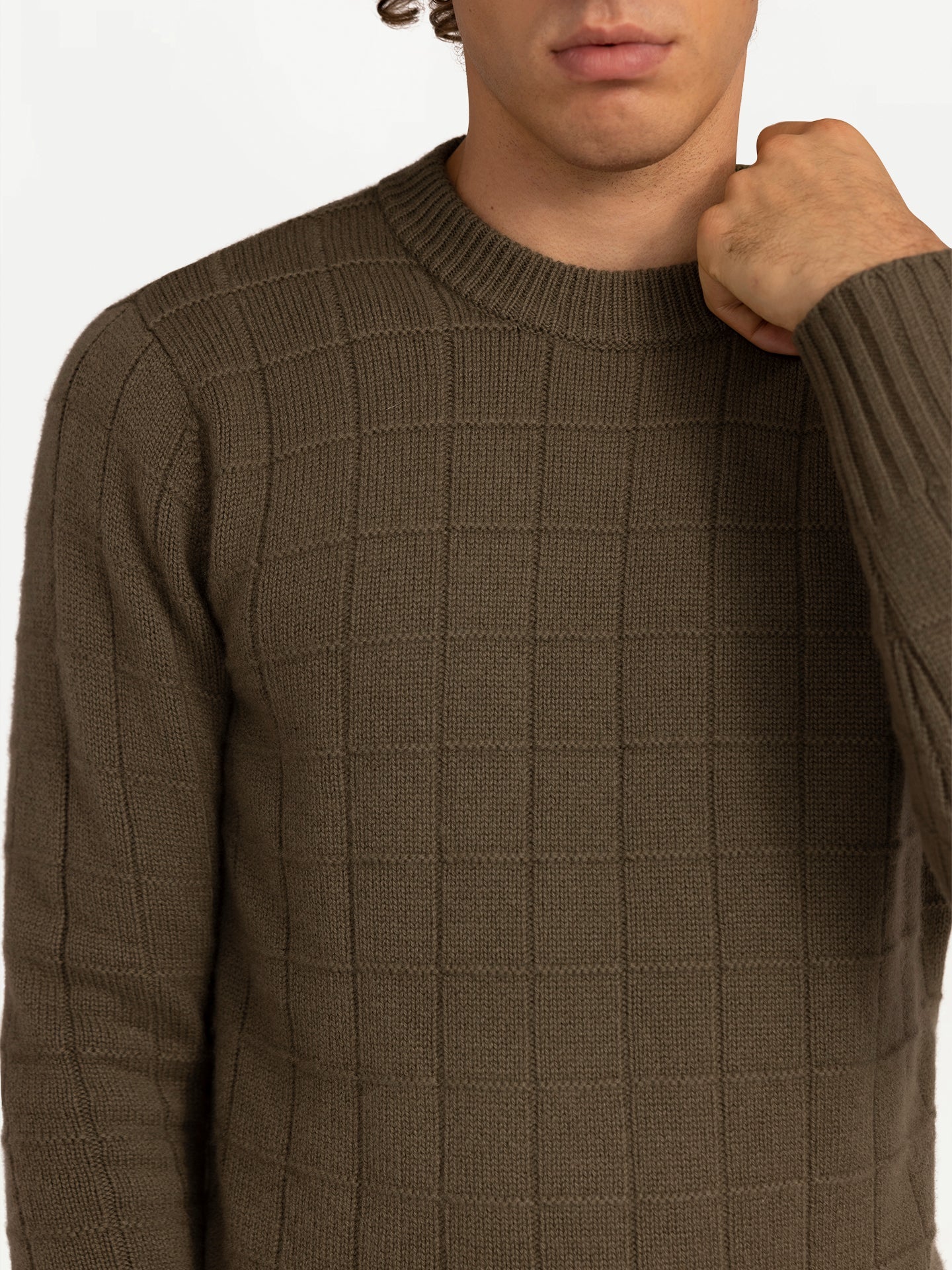 Pull à motifs en pur cachemire Vert - Gobi Cashmere