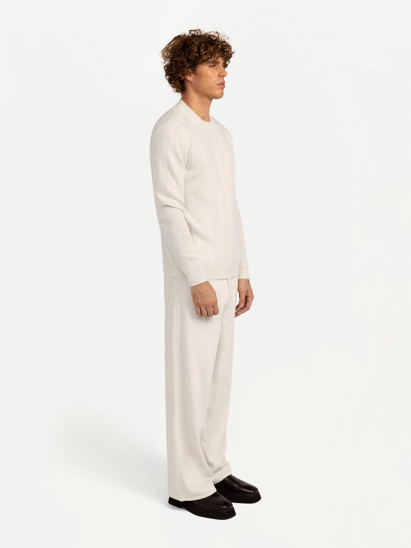 Pull rayé en cachemire Italian Designer Giorgio Spina - Gobi Cashmere