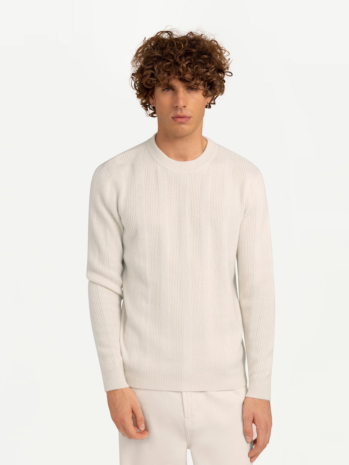Pull rayé en cachemire Italian Designer Giorgio Spina - Gobi Cashmere