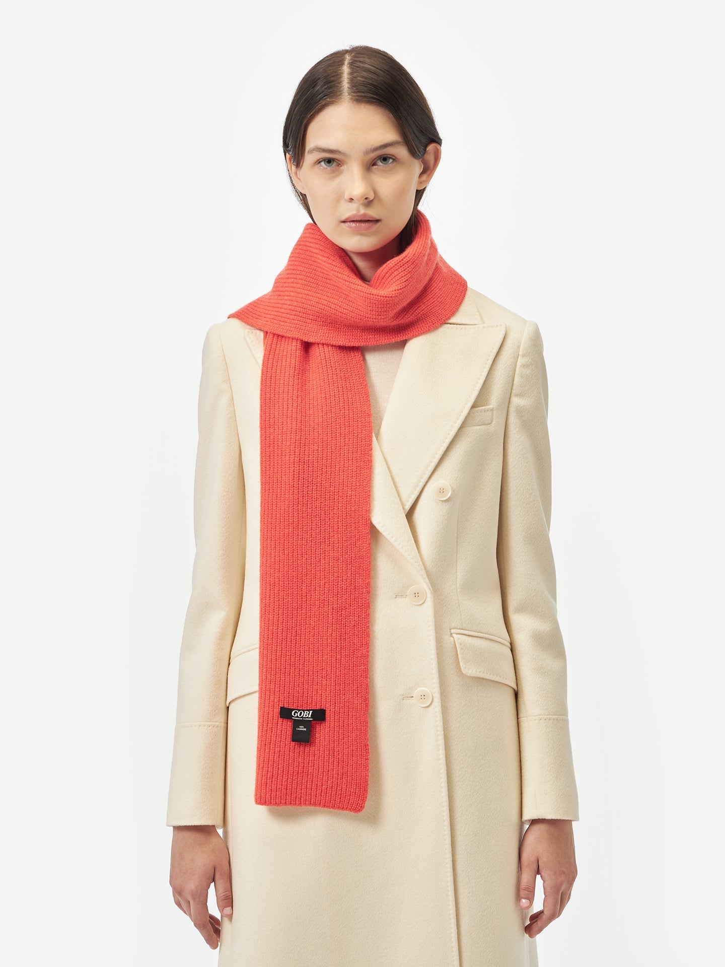 Echarpe en tricot de pêcheur en cachemire Rose - Gobi Cashmere