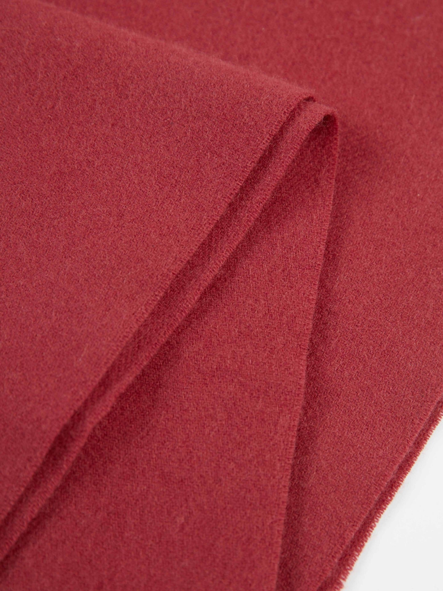 Écharpe avec franges en cachemire pour unisex Rouge - Gobi Cashmere