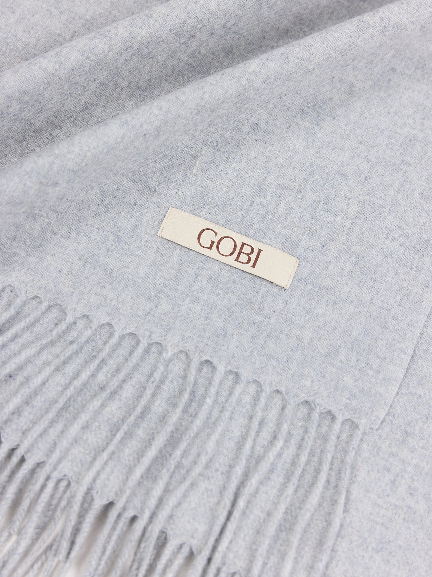 Écharpe tissée en Cachemire pour femmes Gris - Gobi Cashmere