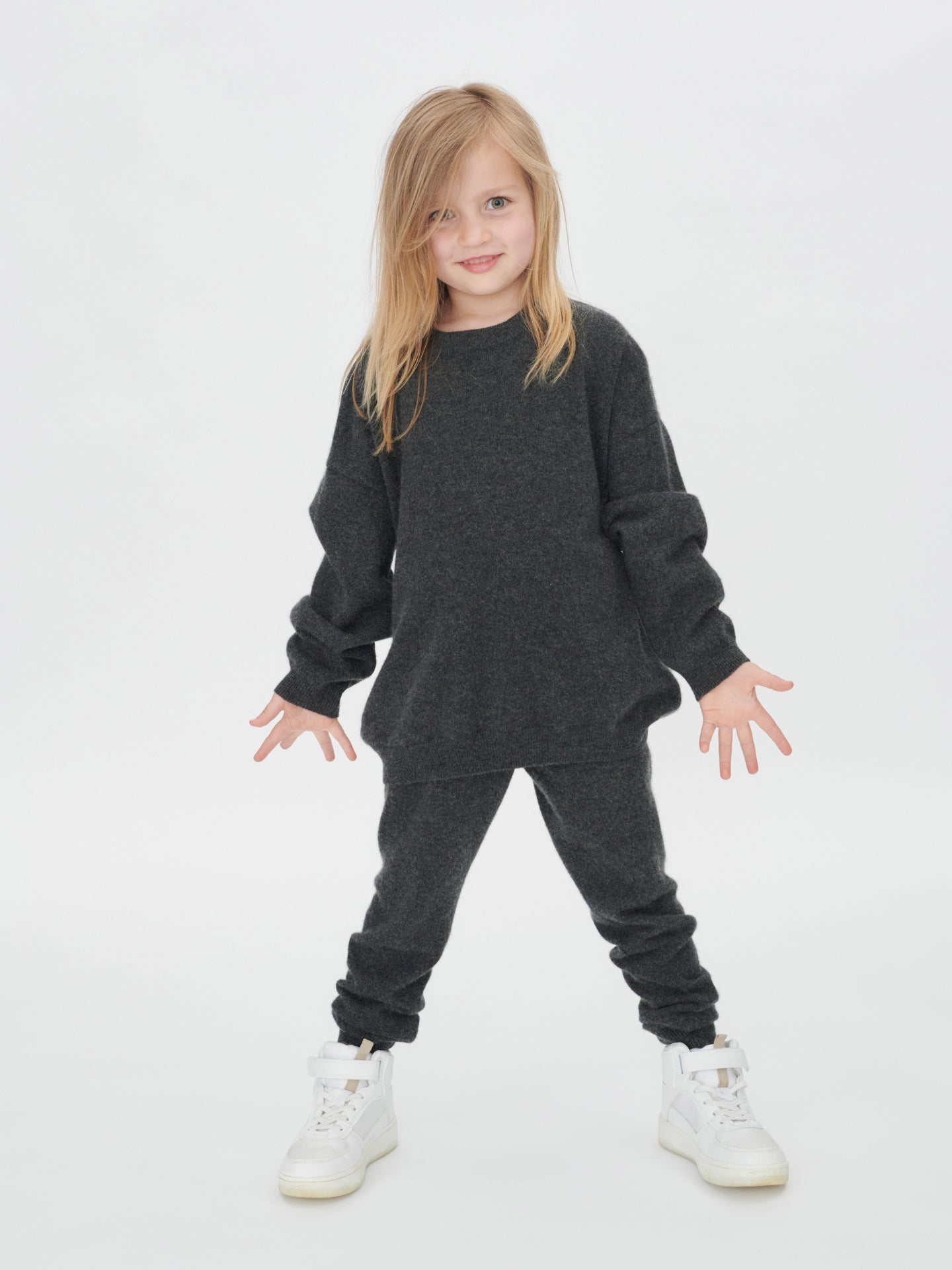 Pantalon Cachemire pour enfants gris - Gobi Cashmere