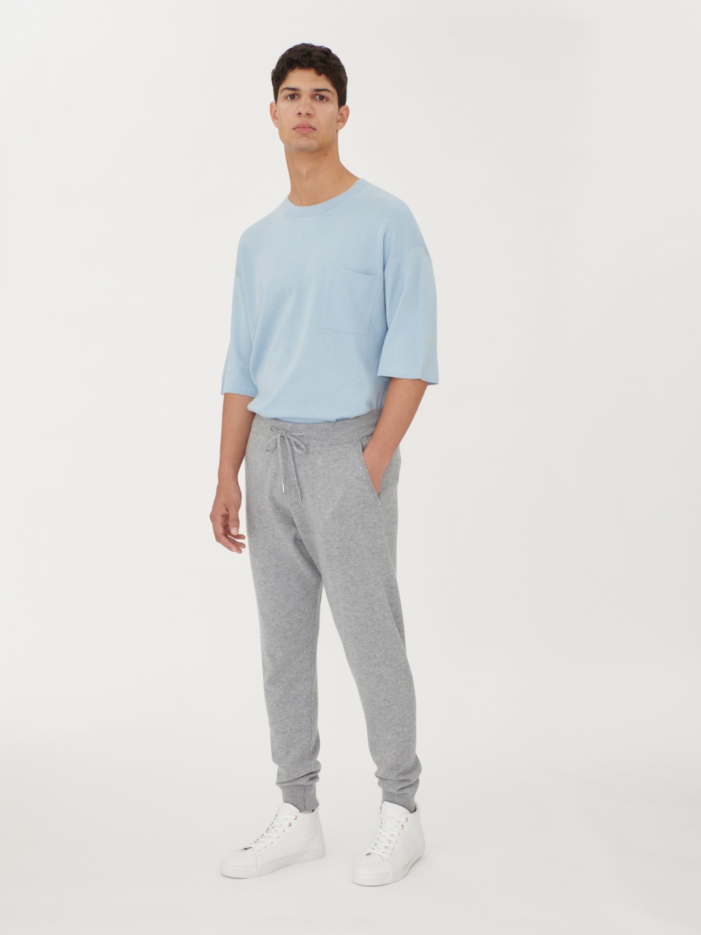 Jogger homme en cachemire Gris - Gobi Cashmere