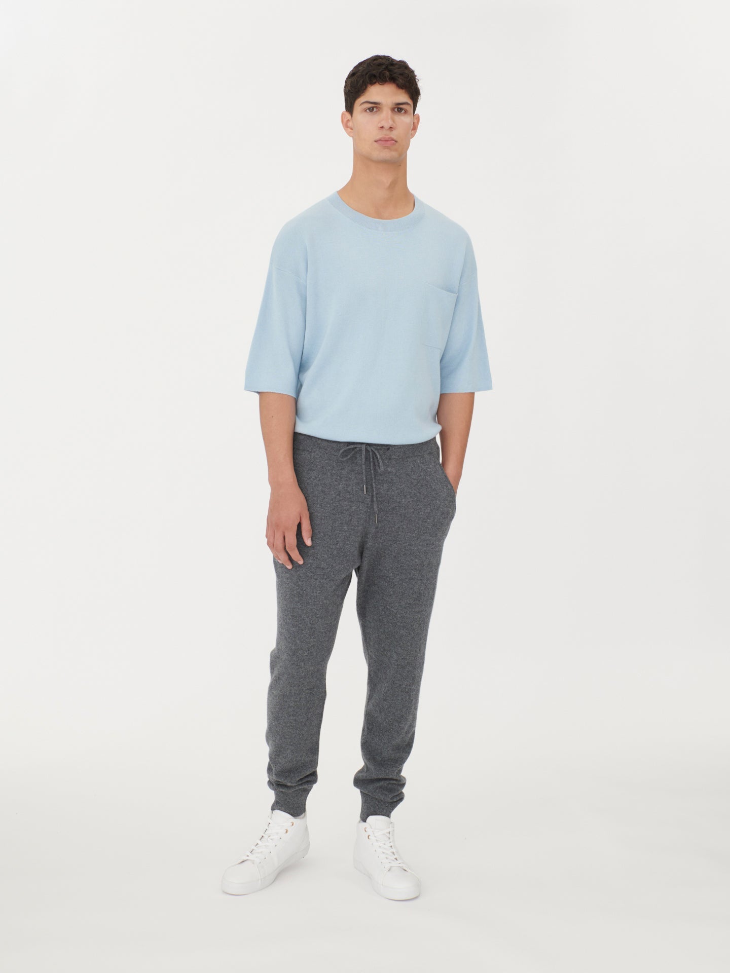 Jogger homme en cachemire Gris - Gobi Cashmere