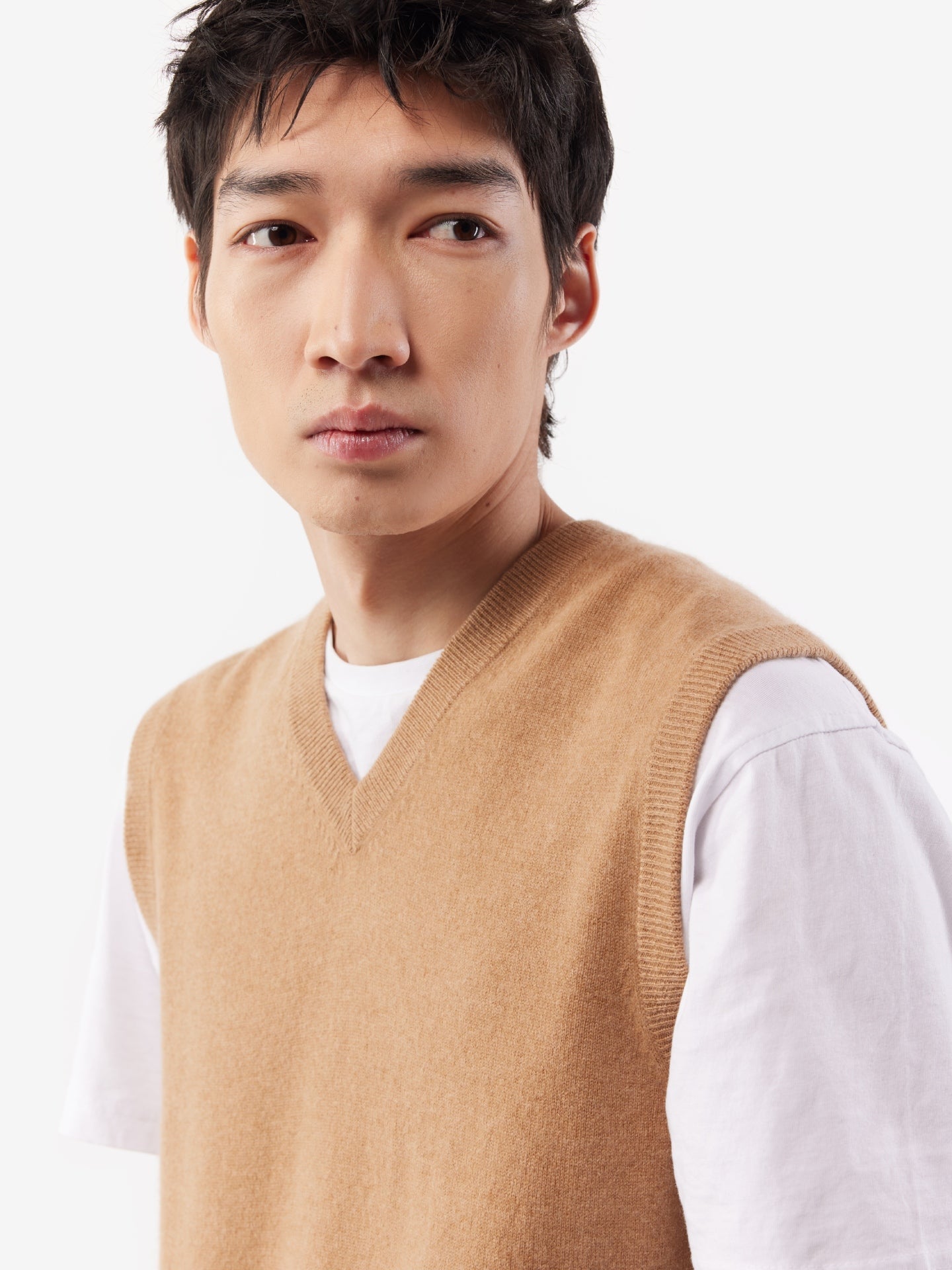 Gilet en cachemire pour homme couleur Marron - Gobi Cashmere