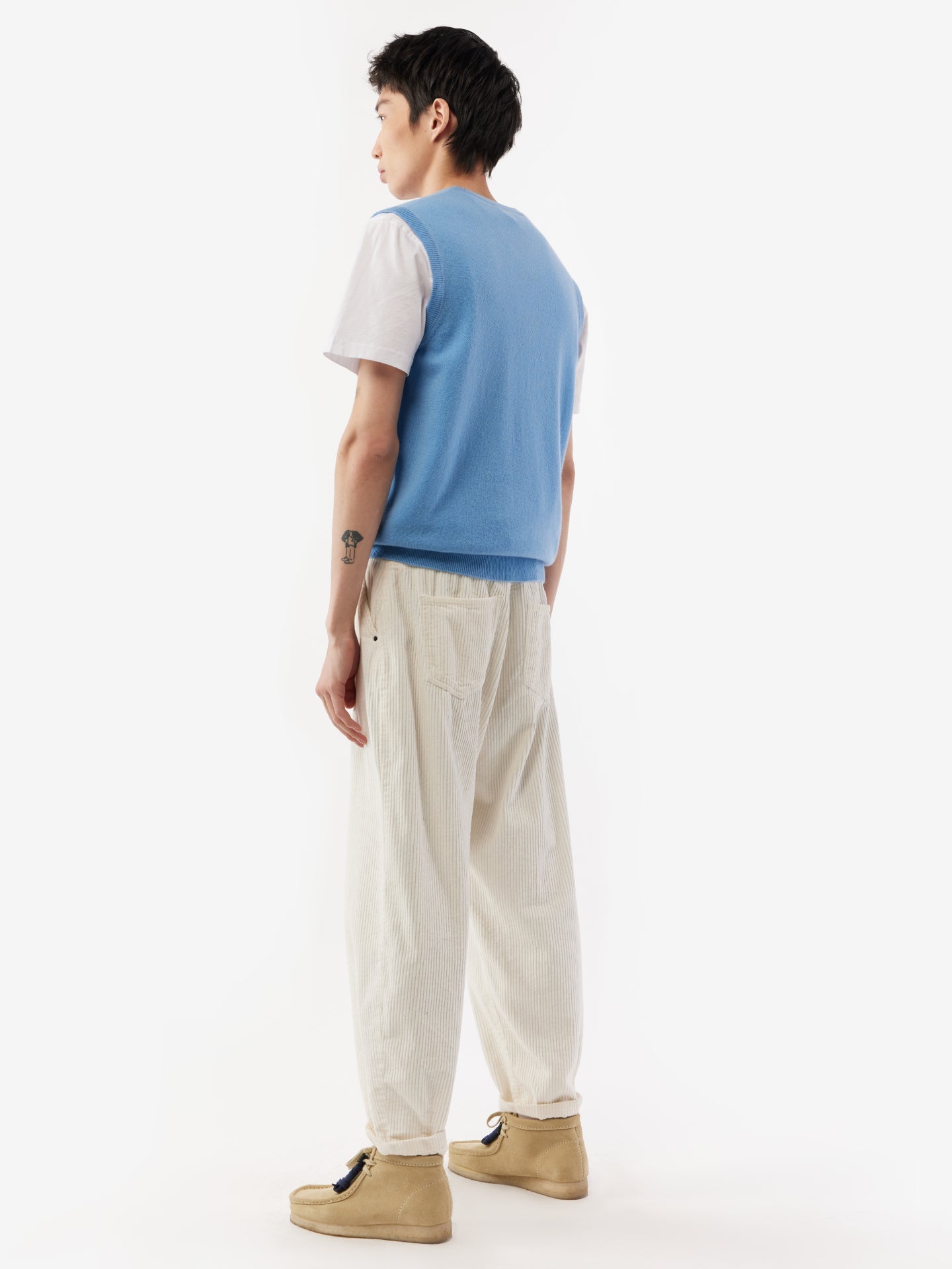 Gilet en cachemire pour homme couleur Marin - Gobi Cashmere