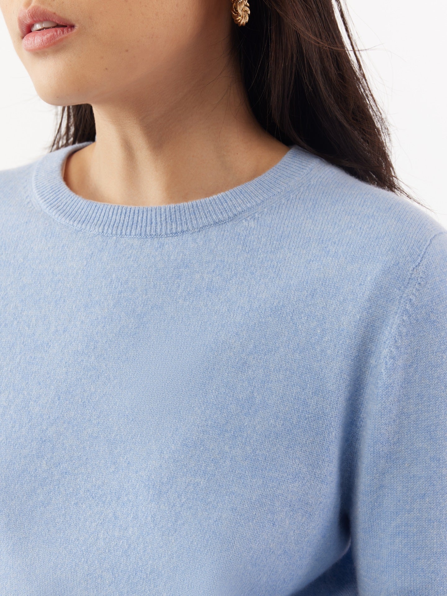 Pull col rond en Cachemire pour femmes marine - Gobi Cashmere