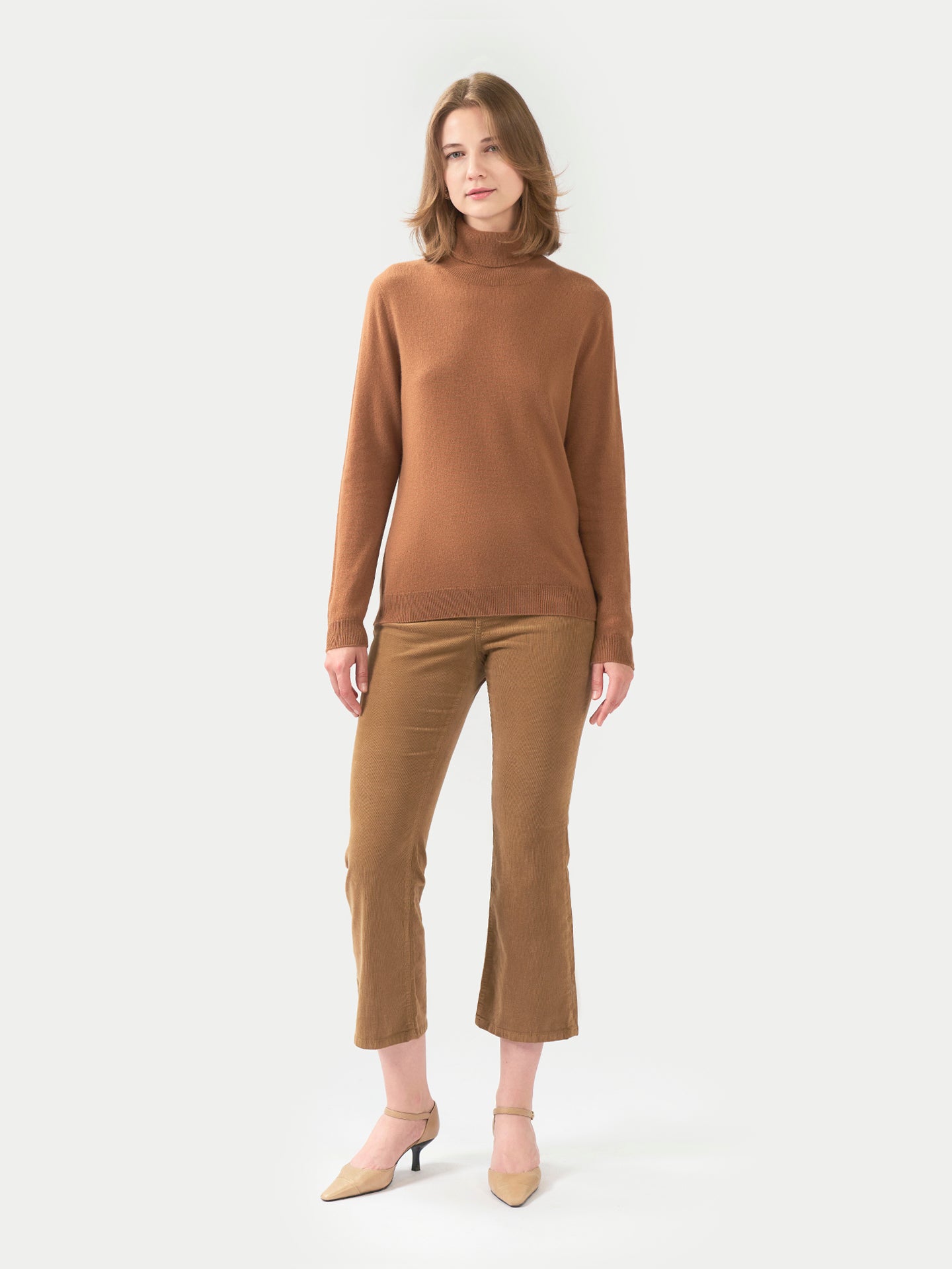 Pull col roulé en cachemire Essential pour femmes