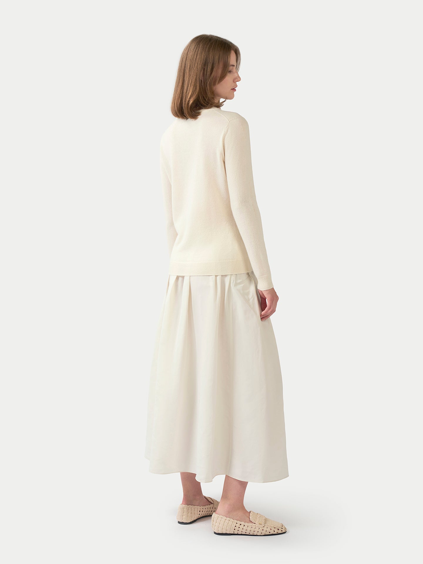 Pull col rond en cachemire Essential pour femmes
