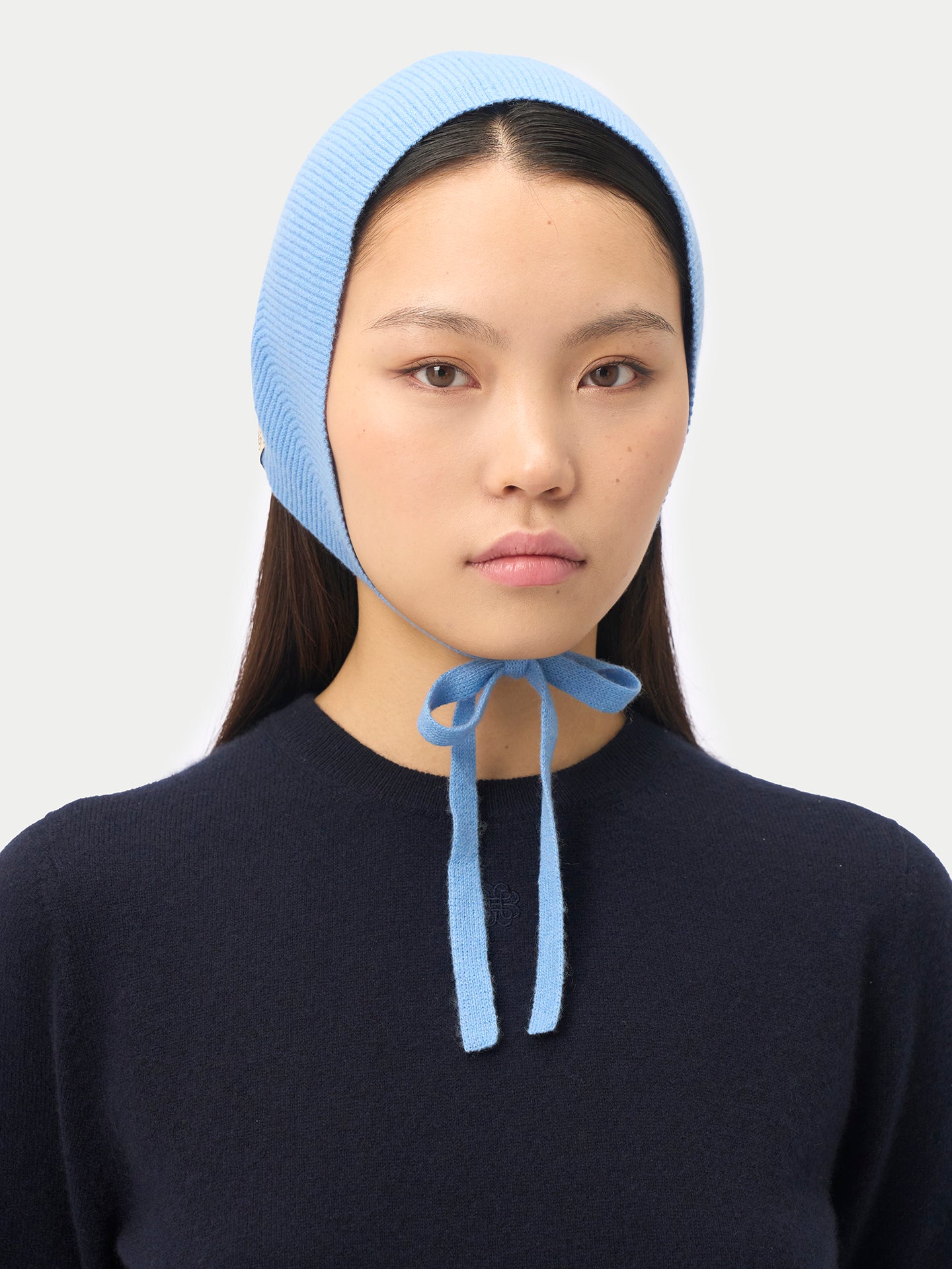 Bonnet bleu vapeur en cachemire femme couleur bleu | GOBI Cashmere