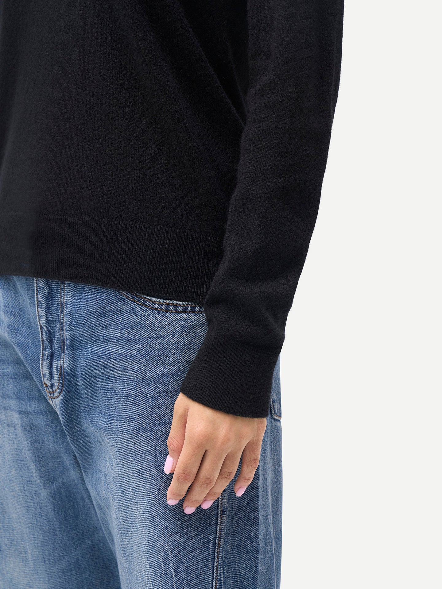 Pull en cachemire pour femme à col en V