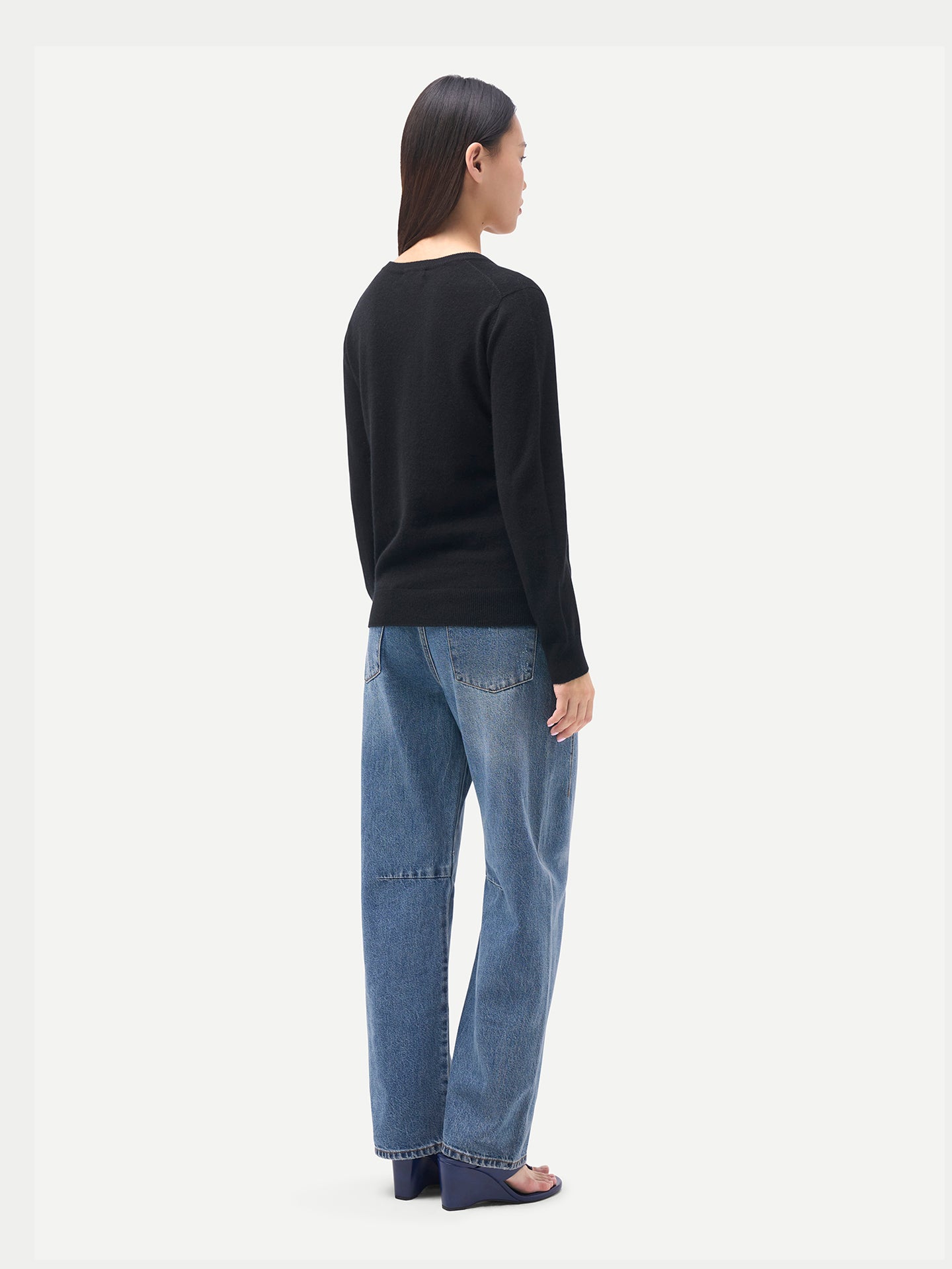 Pull en cachemire pour femme à col en V
