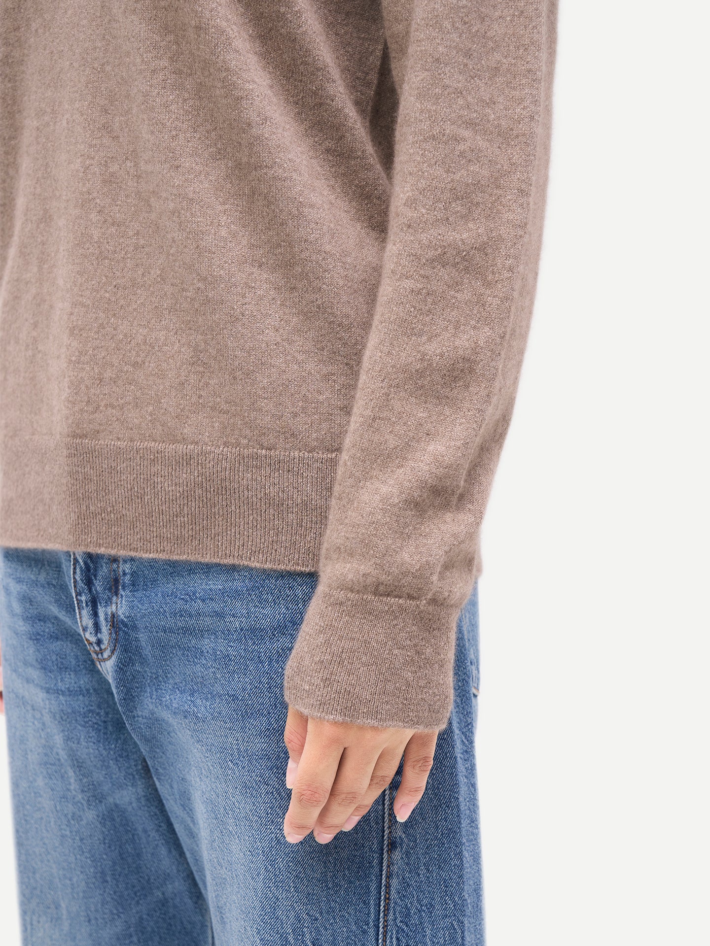 Pull en cachemire pour femme à col en V Couleur Organique