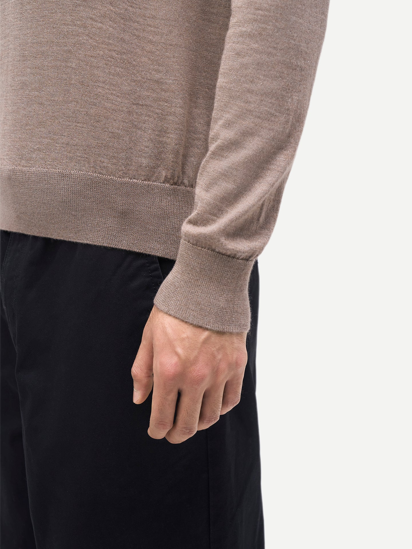 Polo classique homme à manches longues