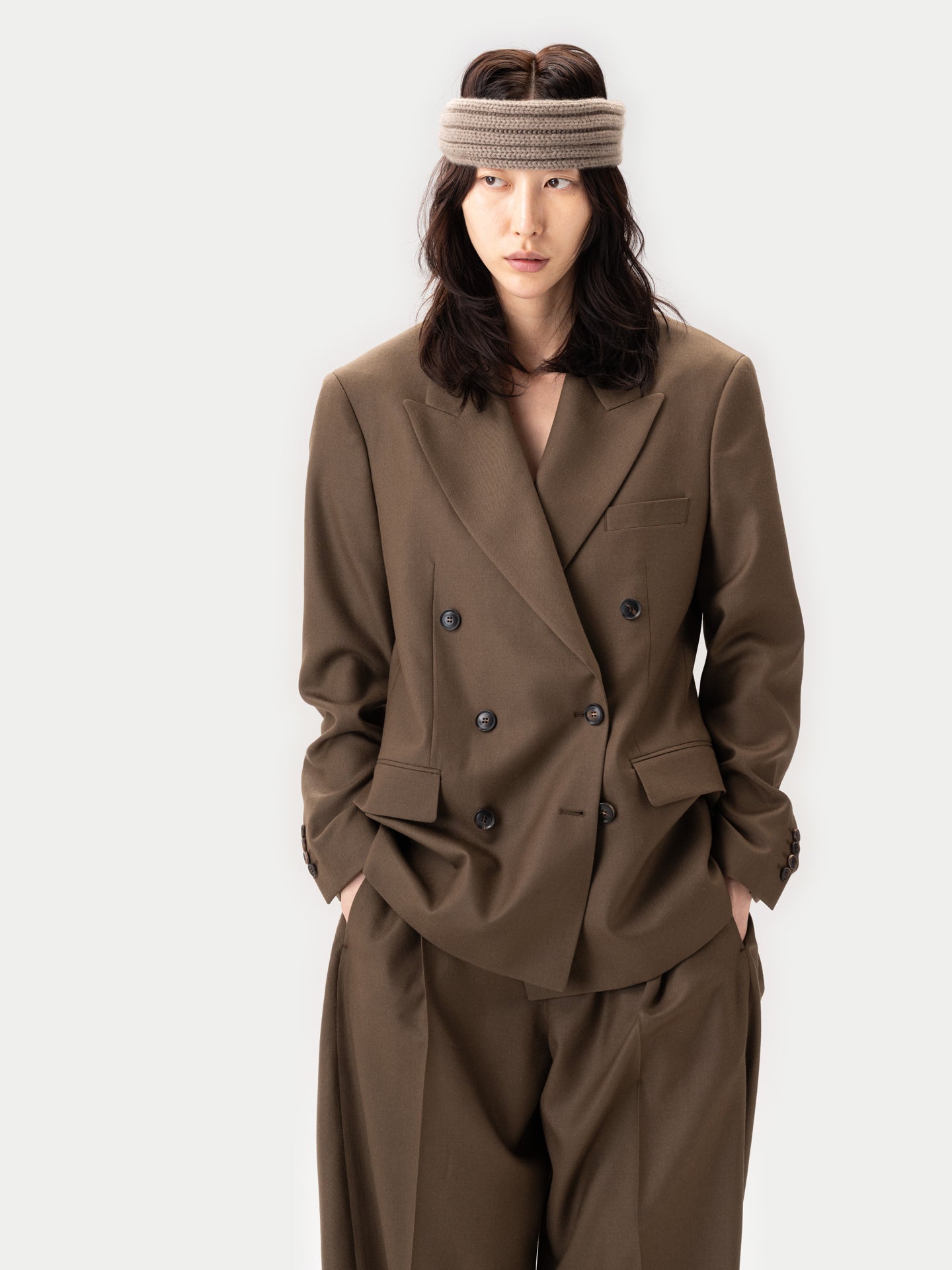 Blazer Double-Breasted en Cachemire
