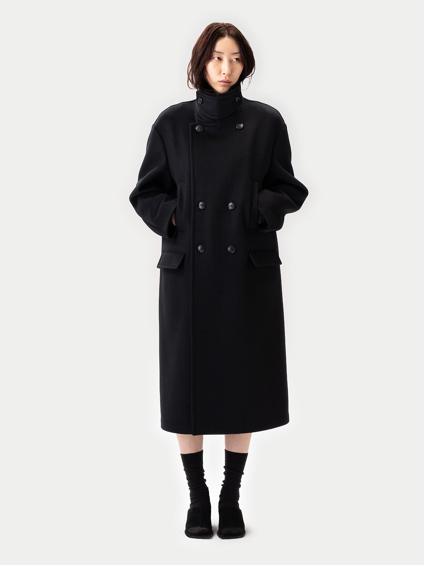 Manteau Trench en Cachemire Unisexe