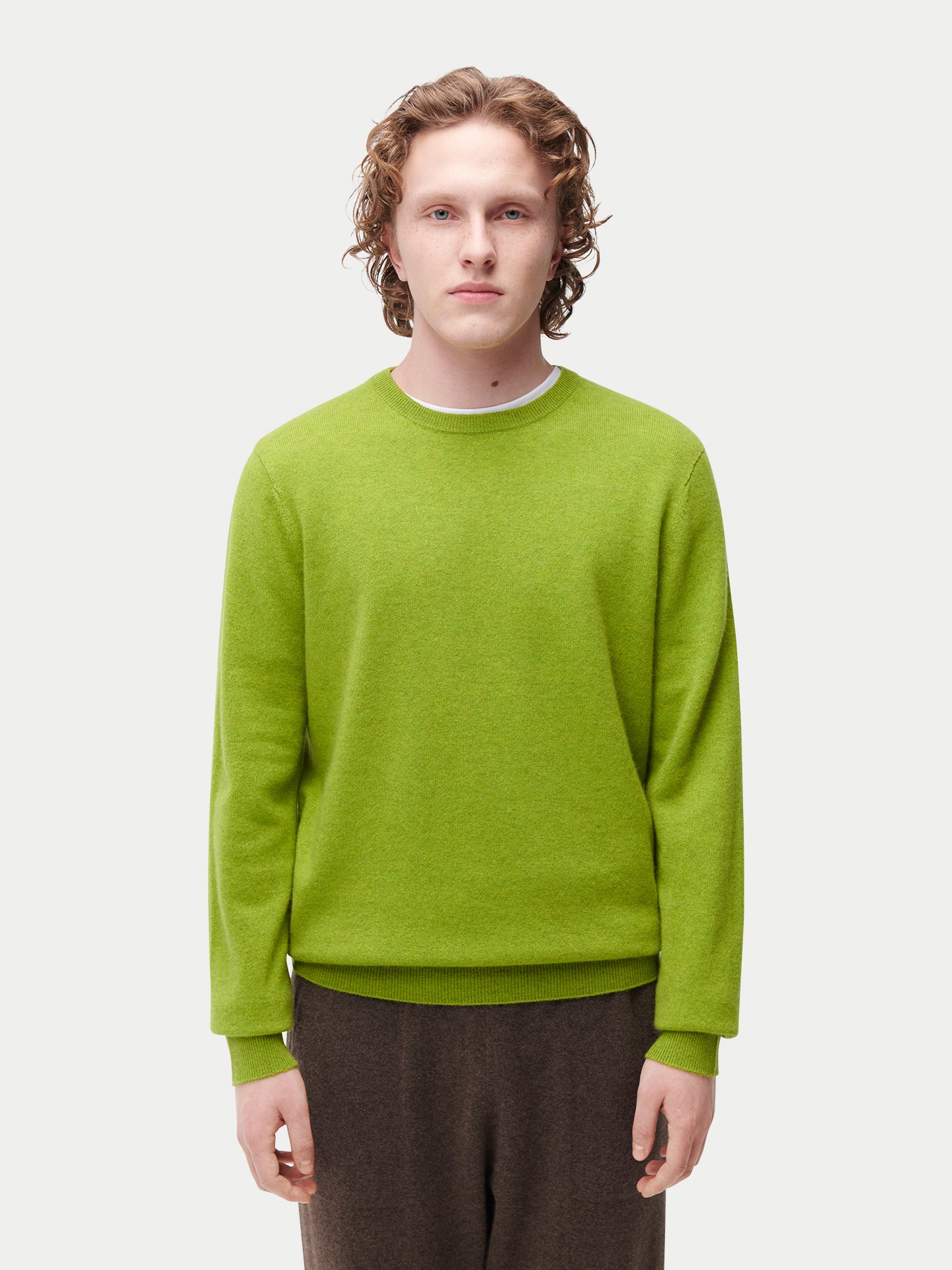 Pull col rond en cachemire Essential pour hommes