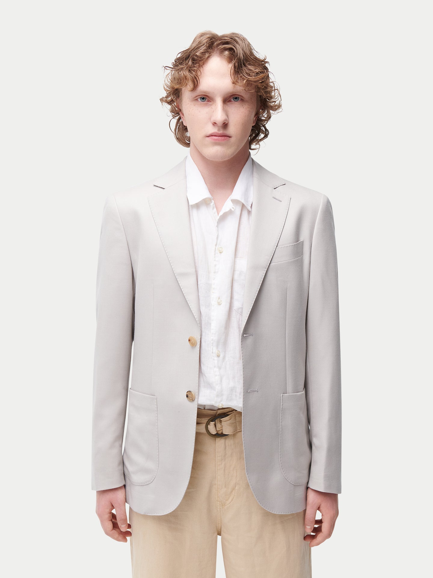 Blazer en cachemire à boutonnage simple pour homme